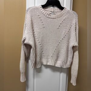 American Eagle Outfitters Cream Knit Sweater